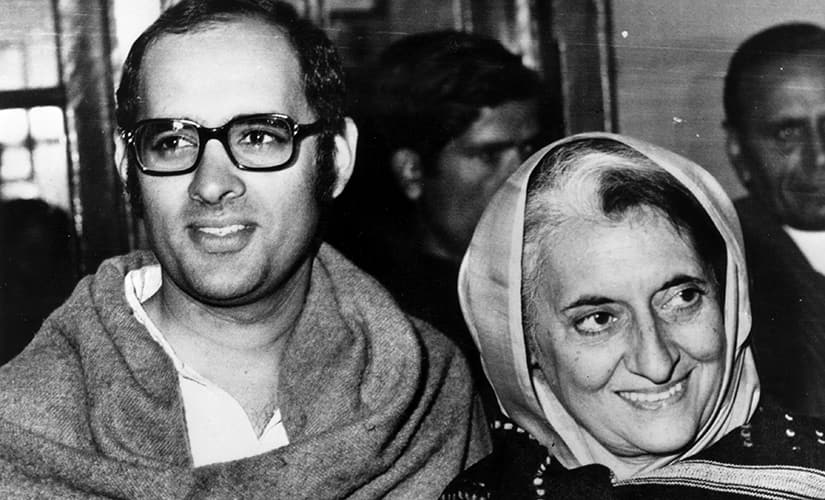 Why was Indira Gandhi allegedly slapped by her son before others
