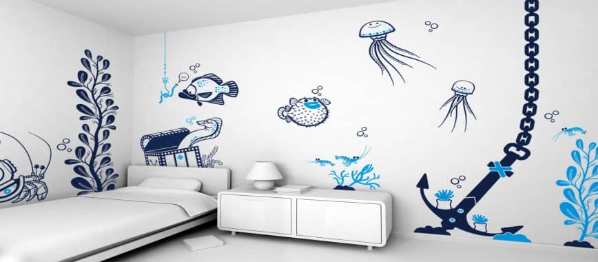 Which direction wall paint will bring you luck