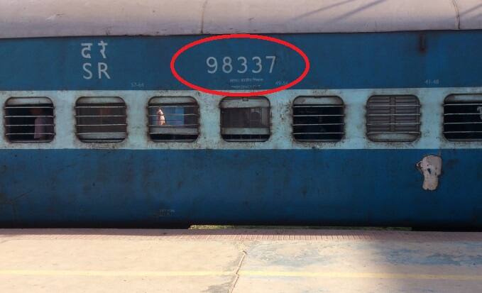 What is mean by secret codes in coches of Indian train