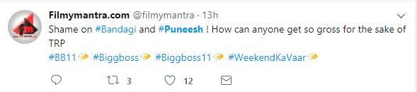 Bandagi slut shamed Puneeth only criticised for their kiss inside Bigg Boss house