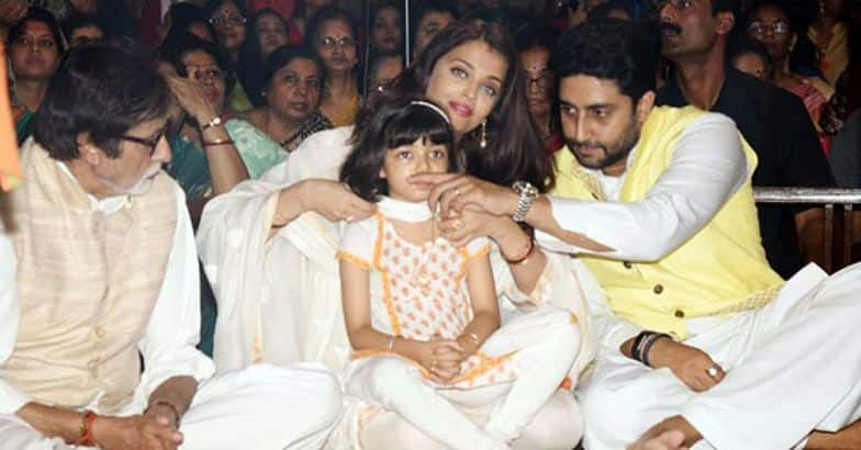 Bachchans at Durga Pooja Pandal