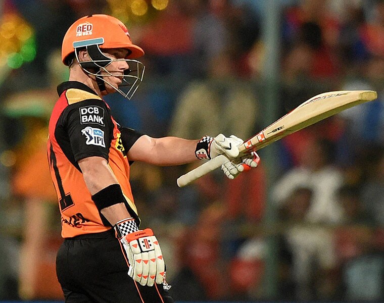 warner super batting in practice match in hyderabad