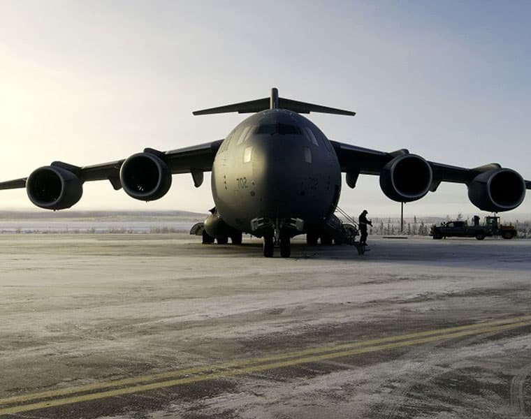 Indian air force received 11th globemaster transport aeroplane