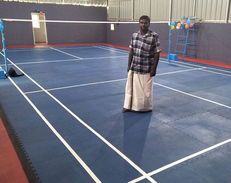 youth built badminton Indore stadium in memory of his father