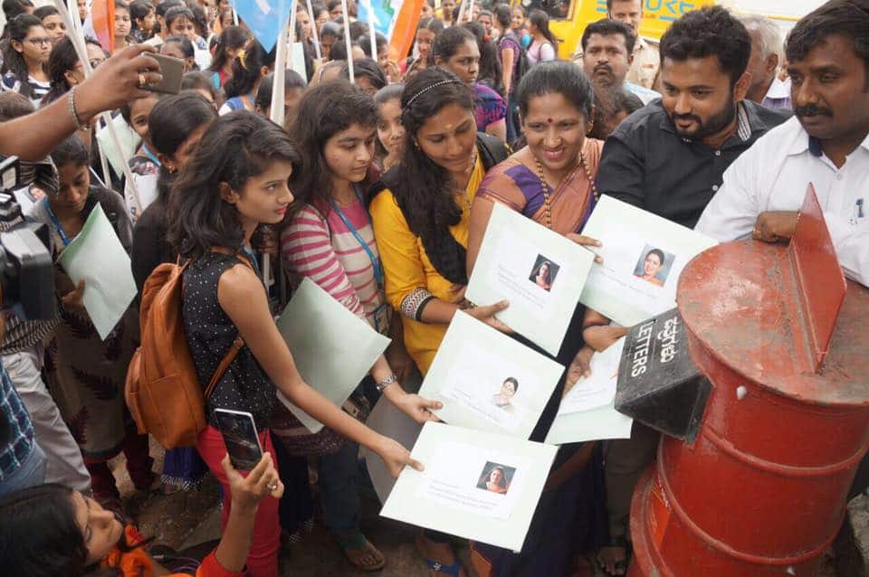 Bengaluru Students Send Sanitary Pad to PM Modi