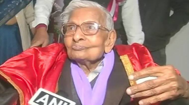 98 year old receives masters degree from Nalanda varsity
