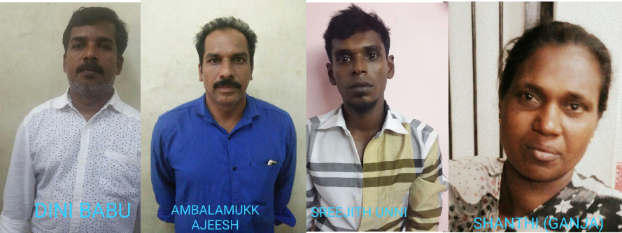 4 goondas  arrested in thiruvannathapuram