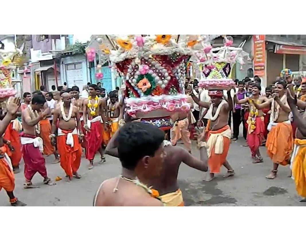 The colorful jyothy festival  of Andhras Nandavaram chowdamma