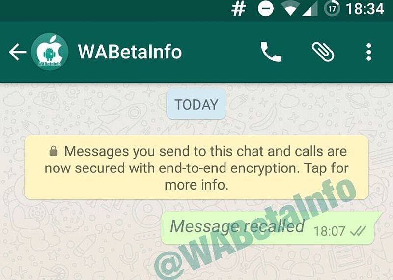 WhatsApp update to delete sent messages coming soon