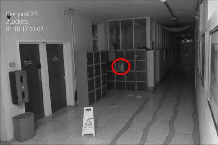 Secondary school CCTV camera captures terrifying ghost