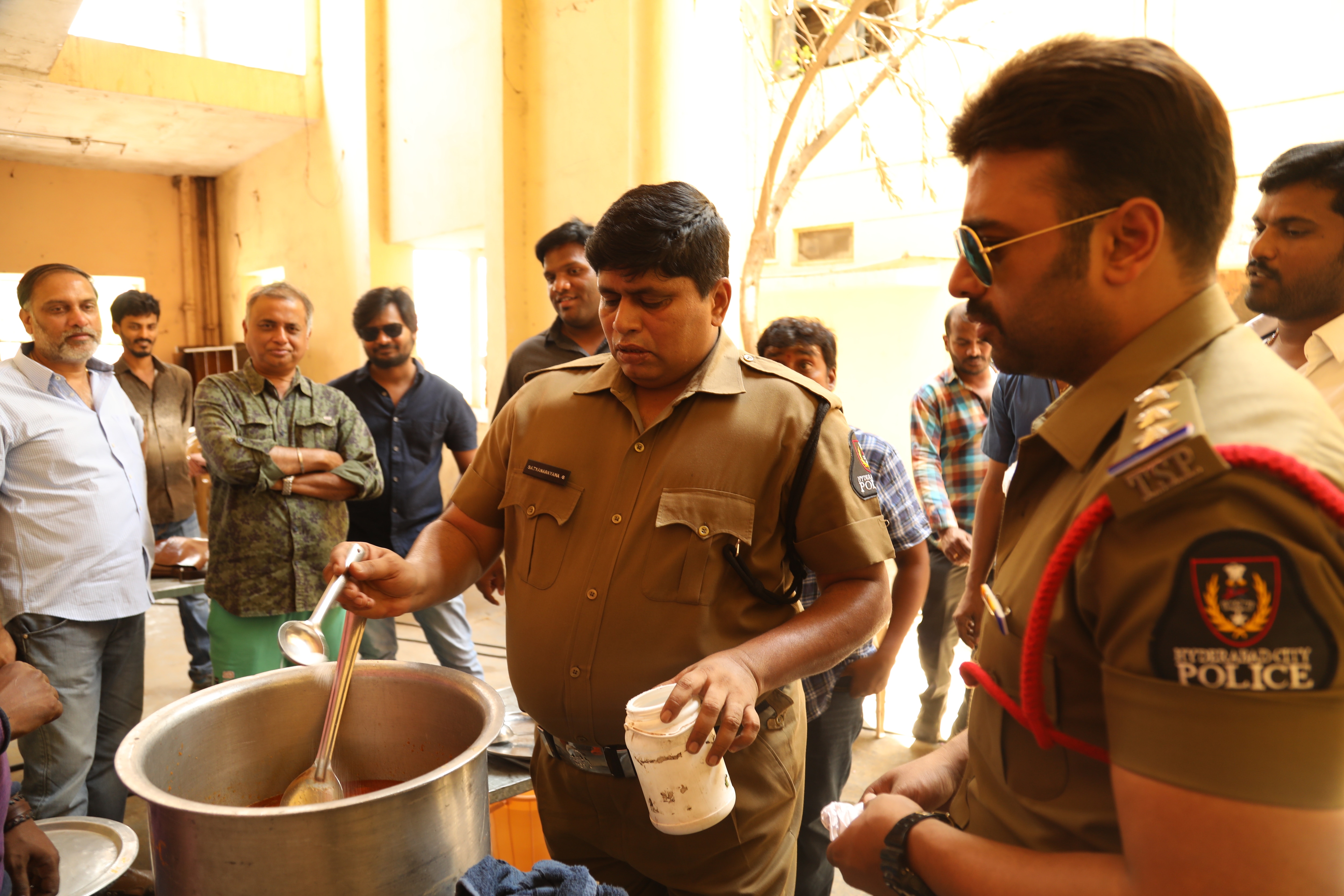 NARA ROHIT cooks fish curry on the sets of SHAMANTAKAMANI