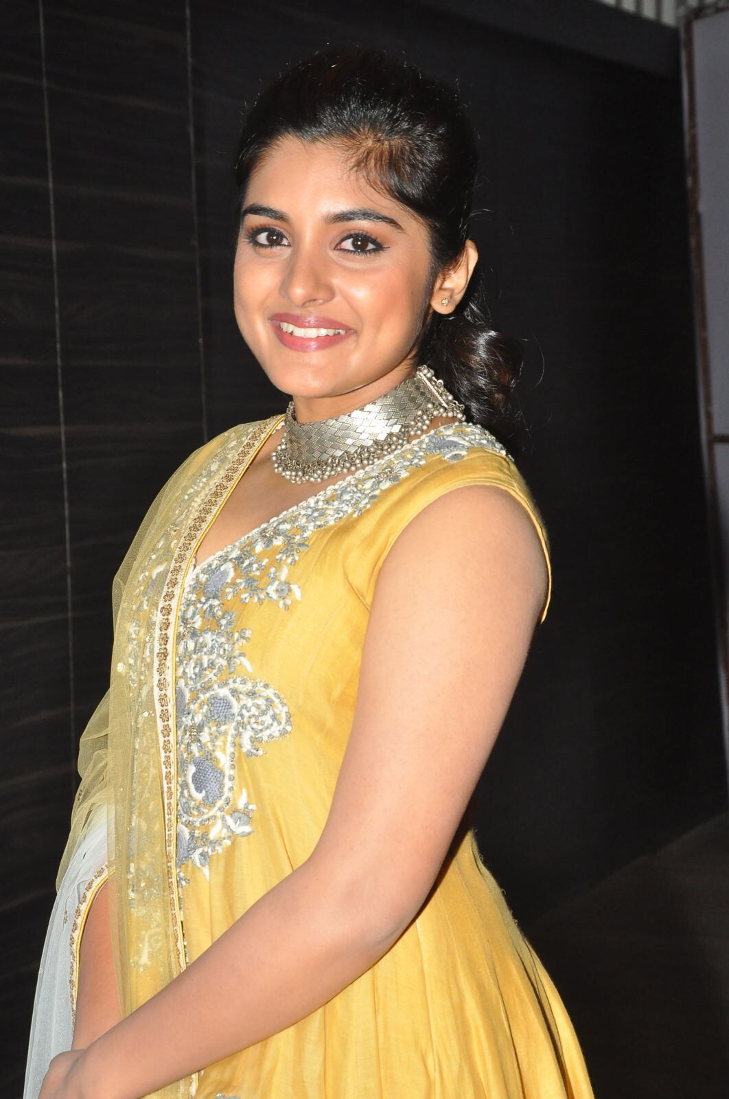 niveda thamos at ninnu kori movie pre release event