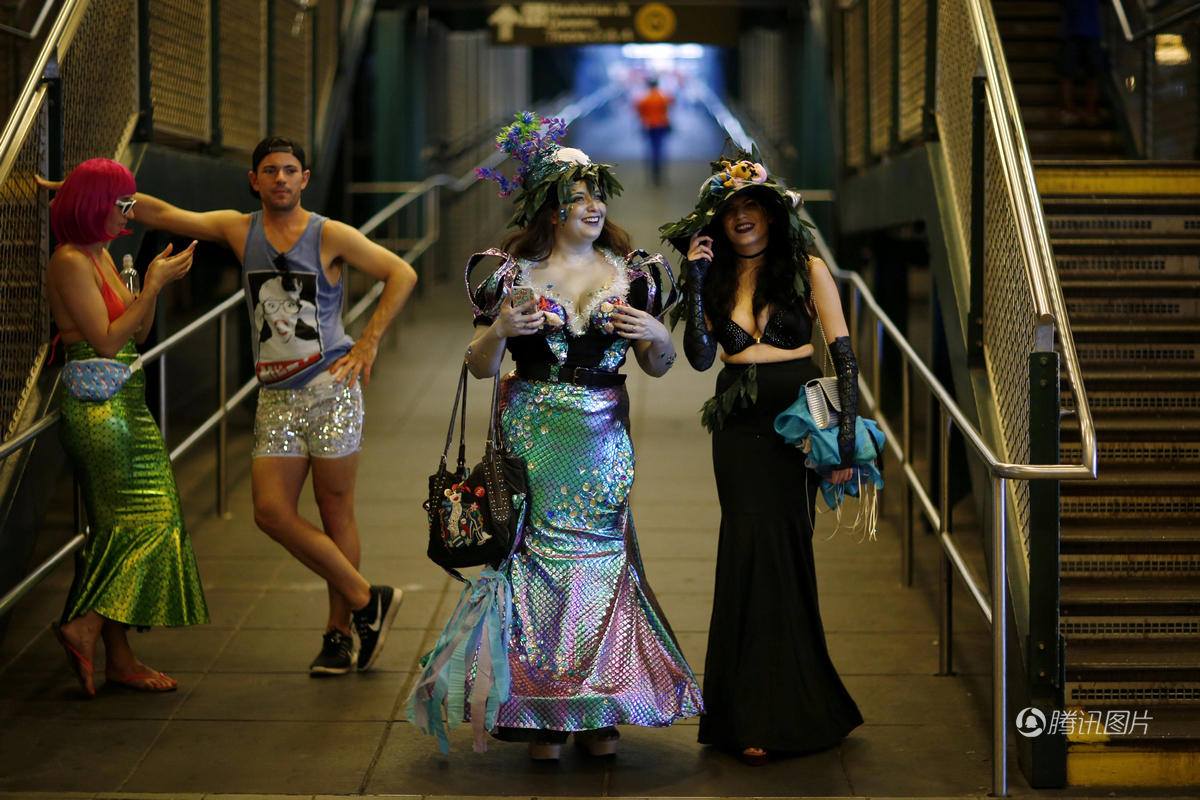 Mermaid parade in New York