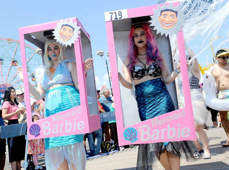 Mermaid parade in New York