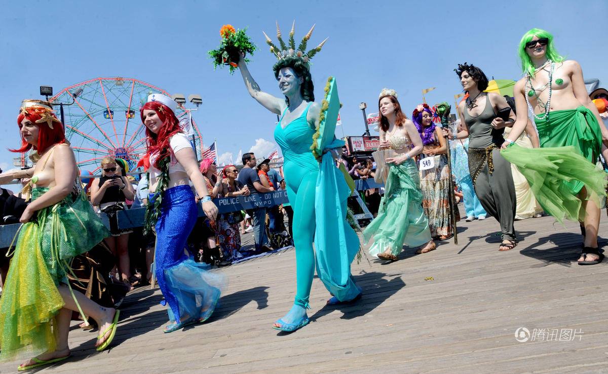 Mermaid parade in New York