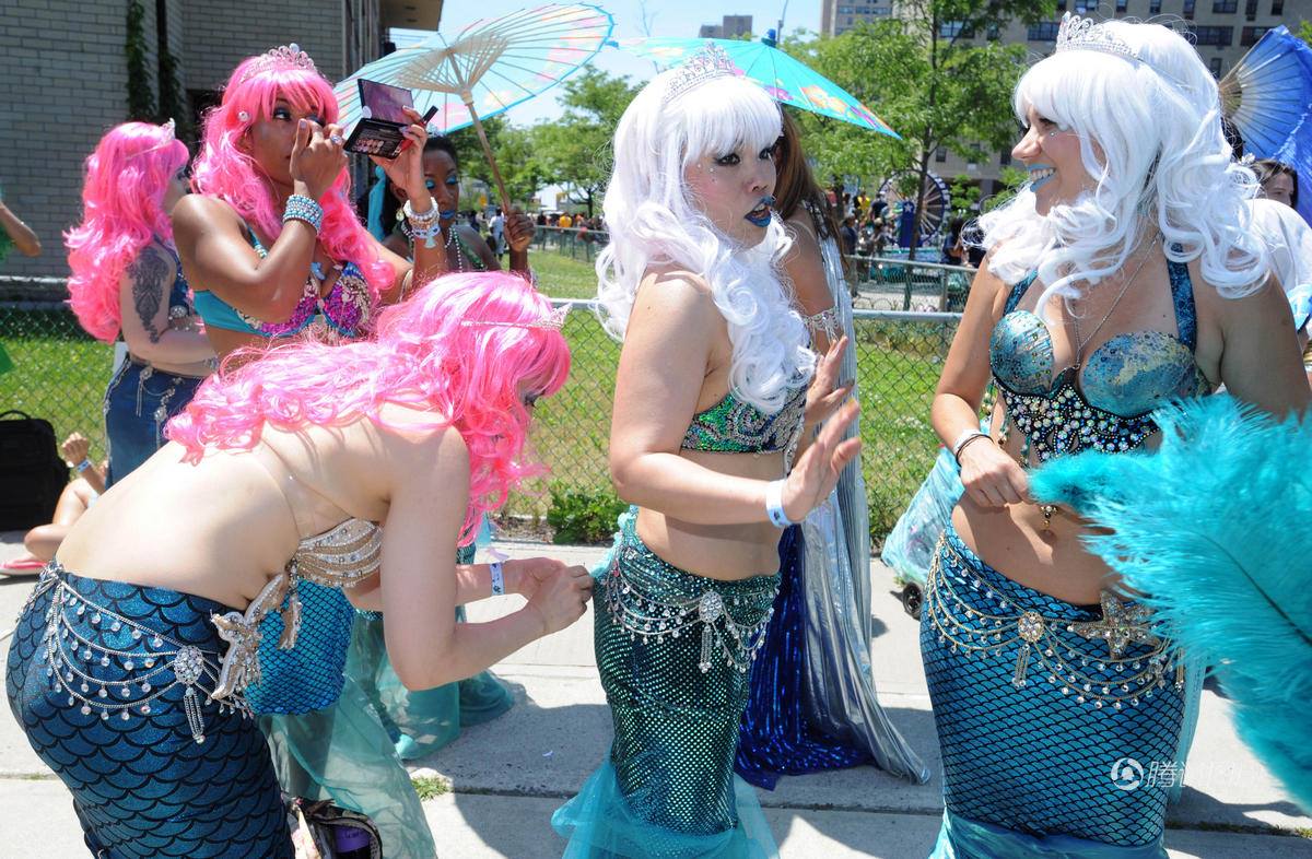 Mermaid parade in New York