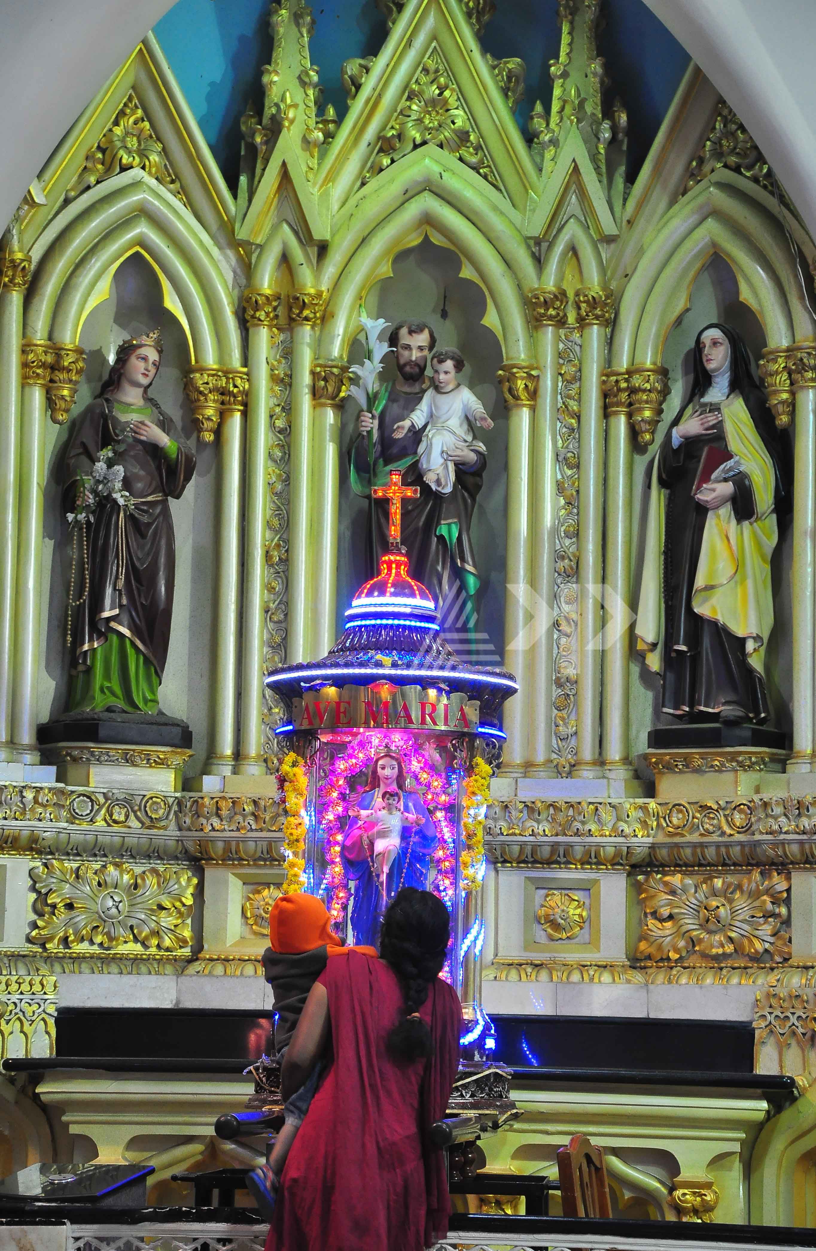 ರಾಜಧಾನಿ ಬೆಂಗಳೂರಿನಲ್ಲಿ ಸಡಗರದ ಕ್ರಿಸ್'ಮಸ್ ಆಚರಣೆ