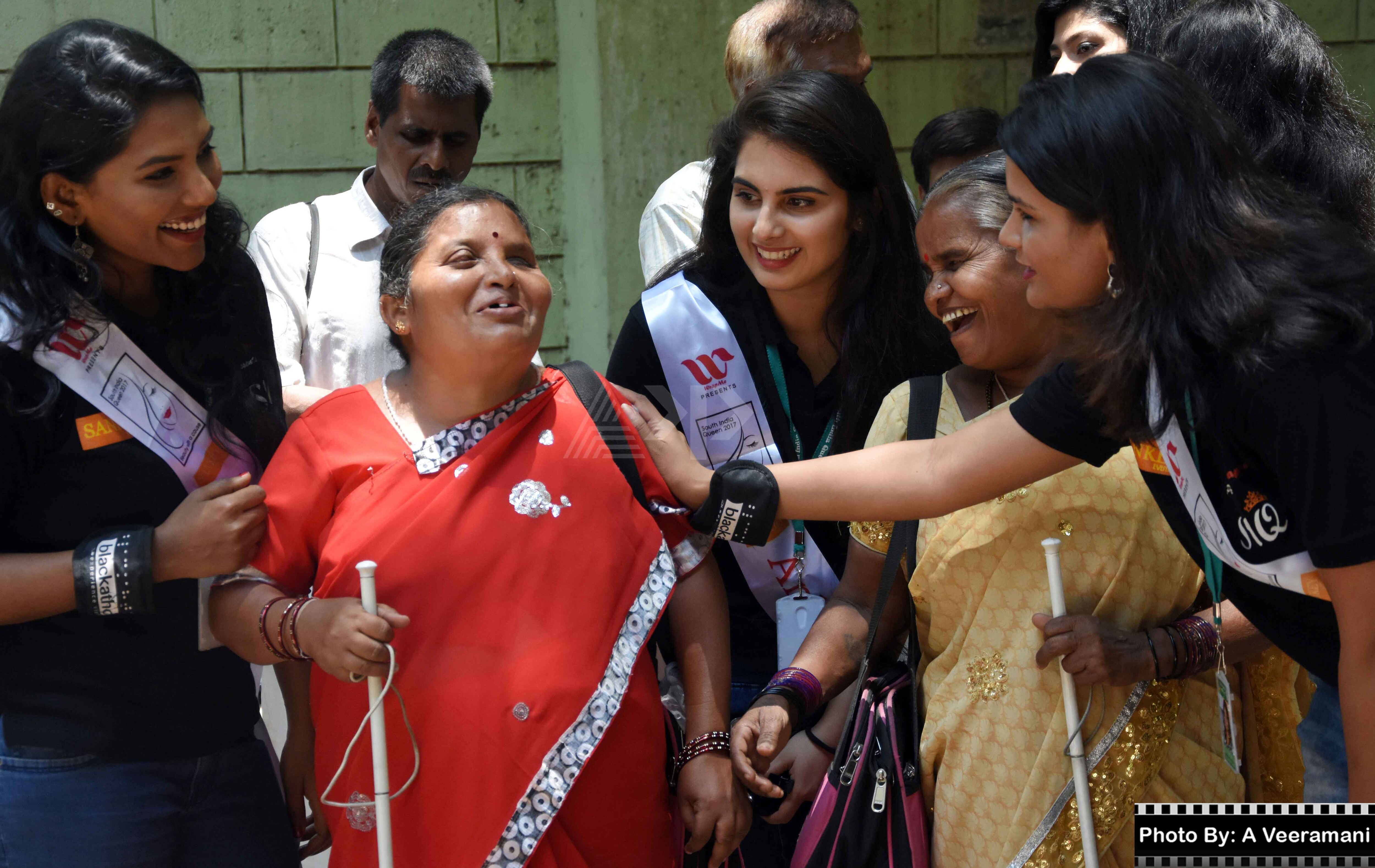2017 South India Queens Models In Blind walkathon