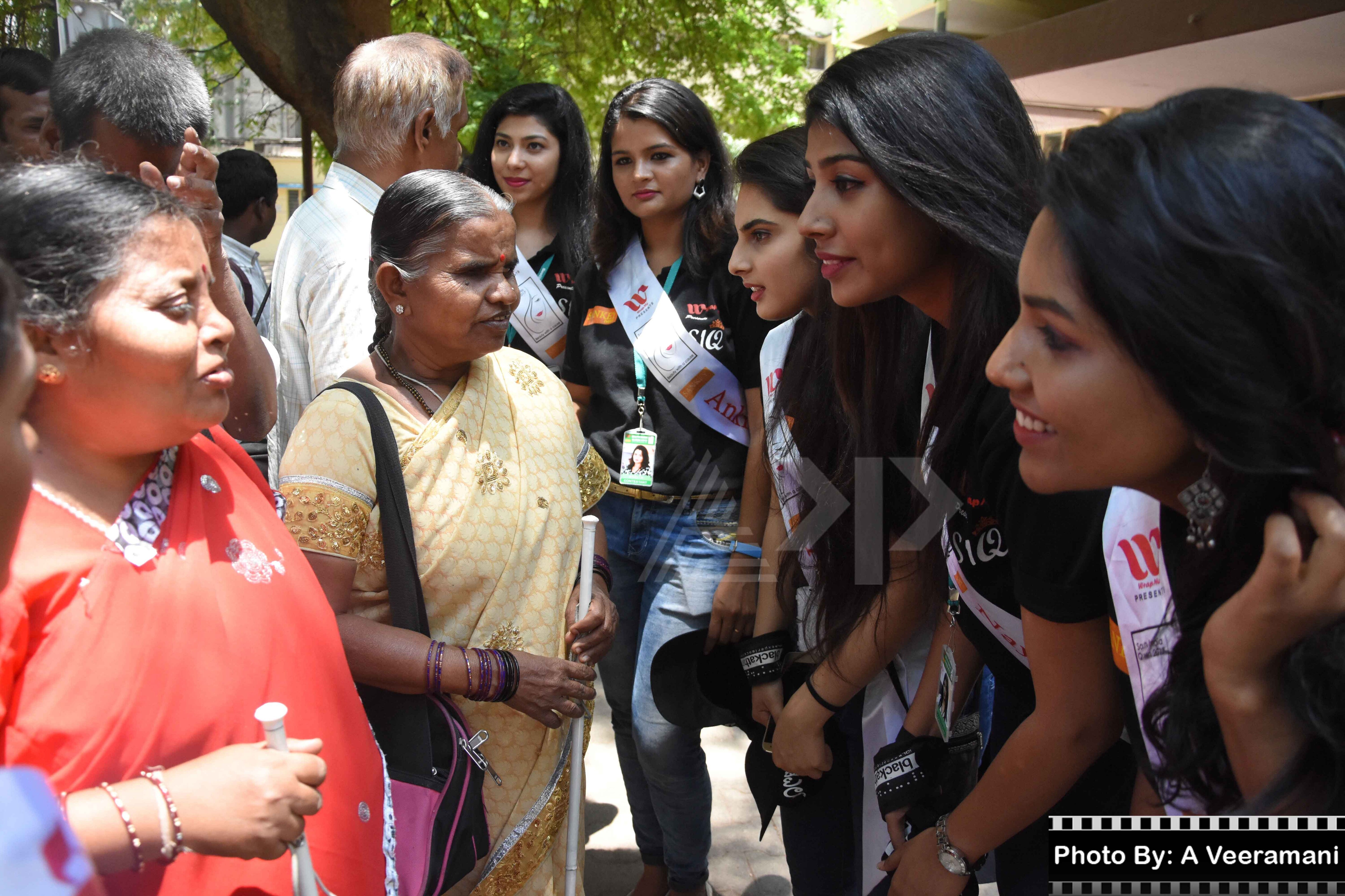 2017 South India Queens Models In Blind walkathon