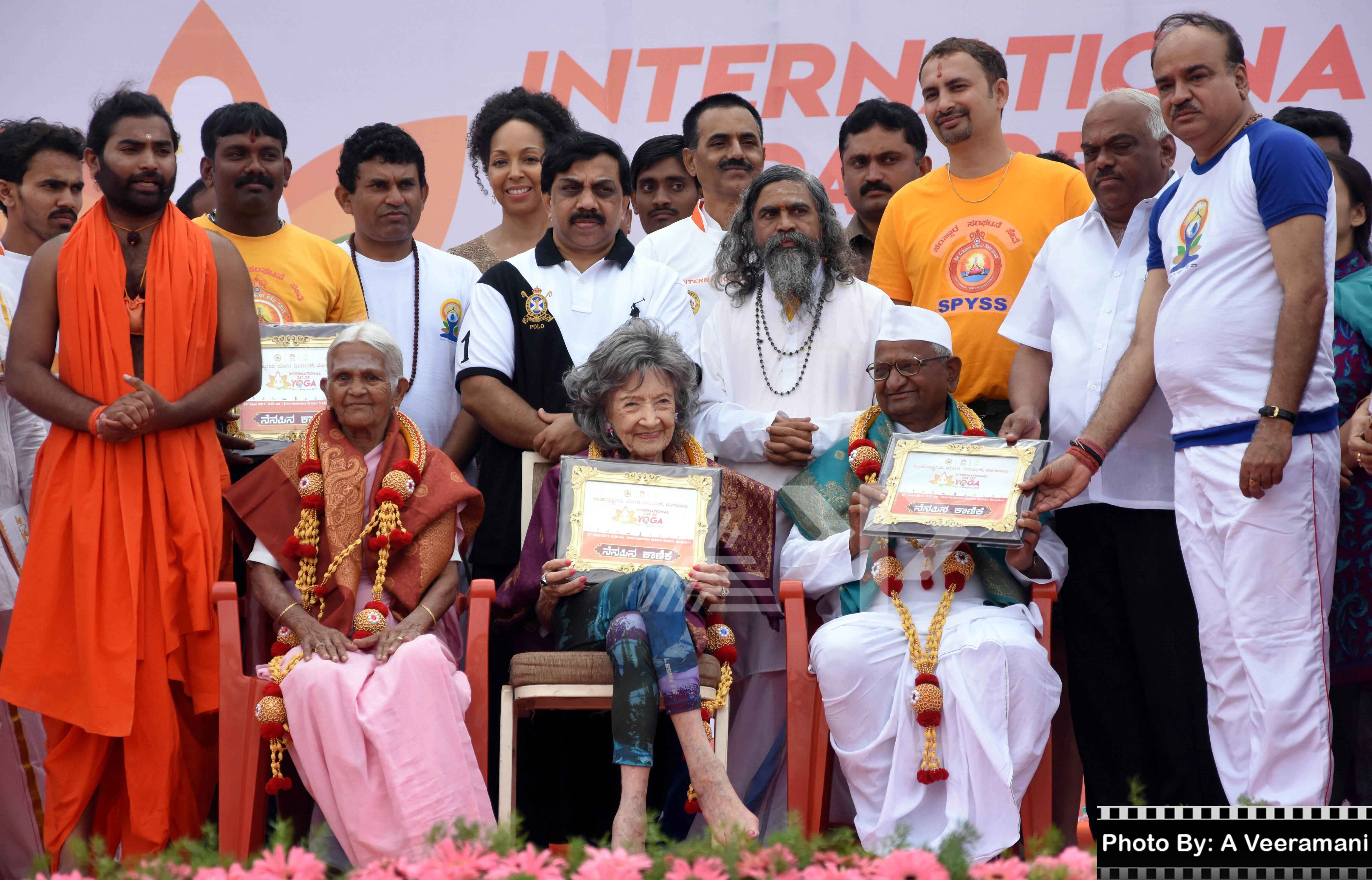 This is how international yoga day looks in camera