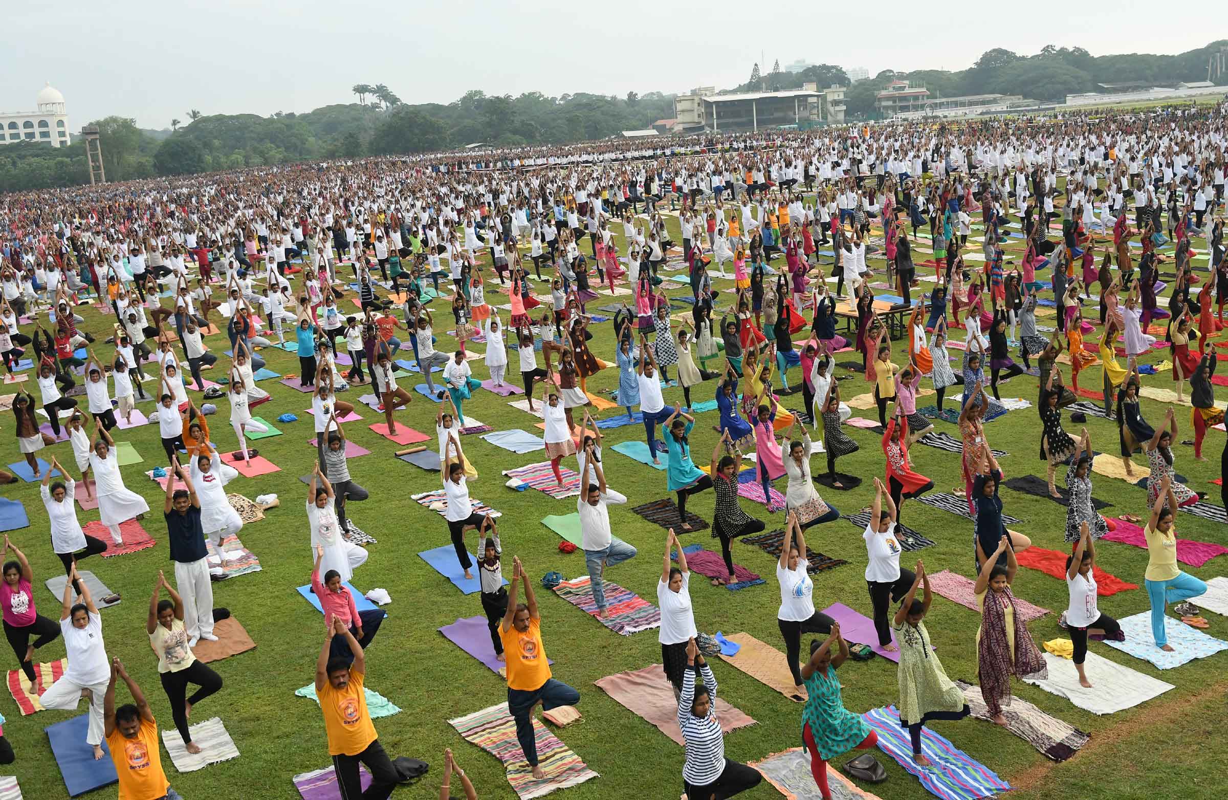Preparation Done For International Yoga Day