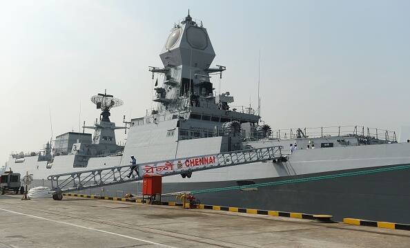 In Pics India warship INS Chennai