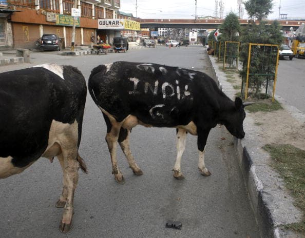 Indians writing deface property
