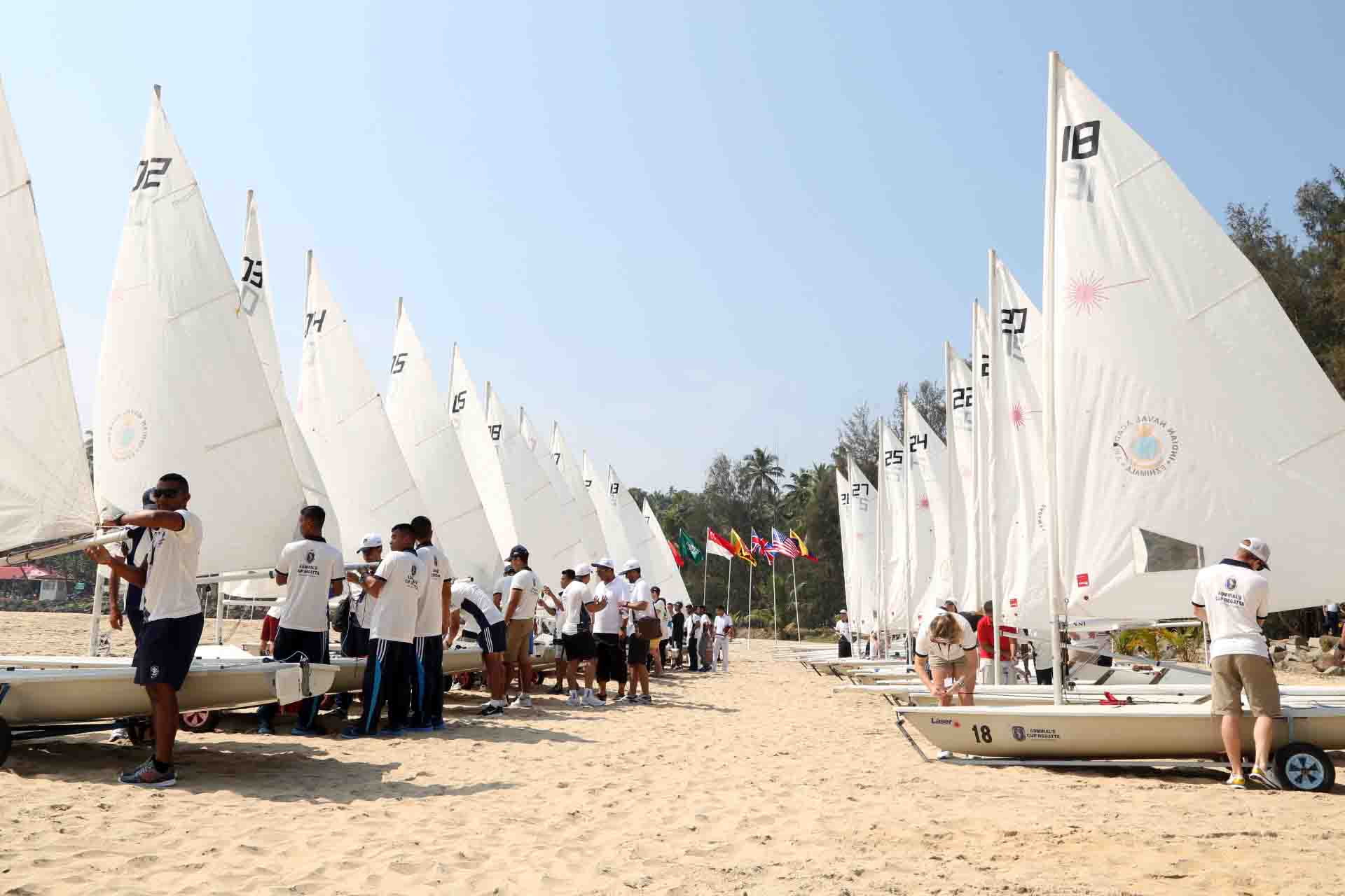 Sailors from across seas ride the waves off scenic Kerala beach
