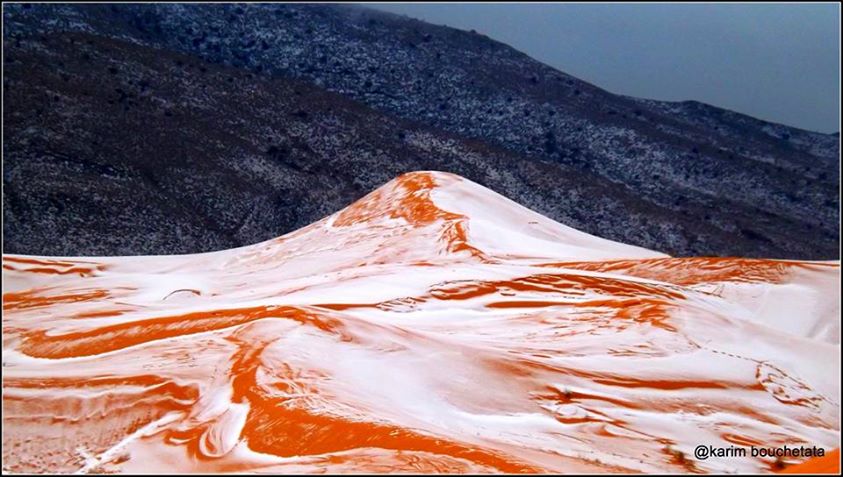 snowfall in the Sahara desert