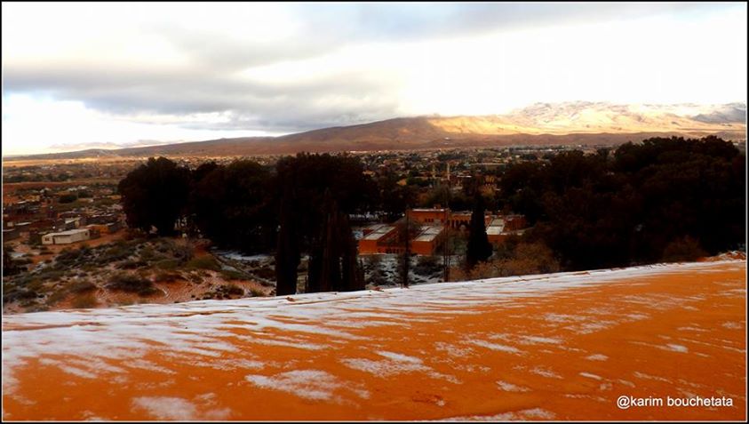 snowfall in the Sahara desert