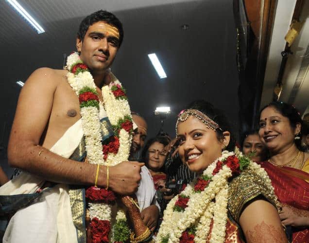 Cricketers and their wedding photos