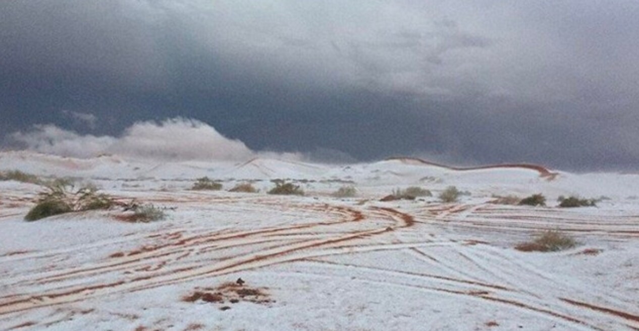 Saudi Arabia snowfall