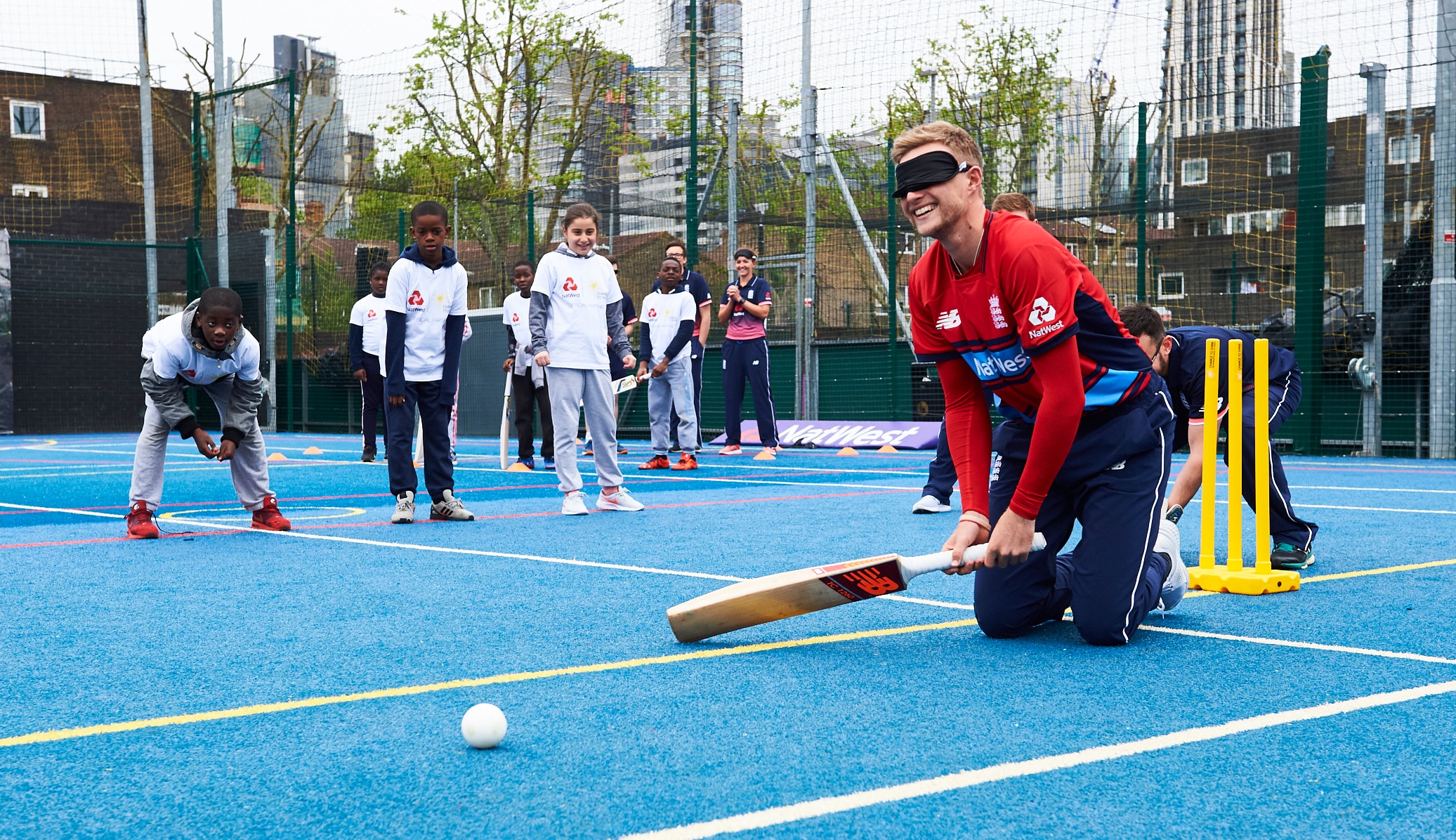 England players plays visually impaired cricket