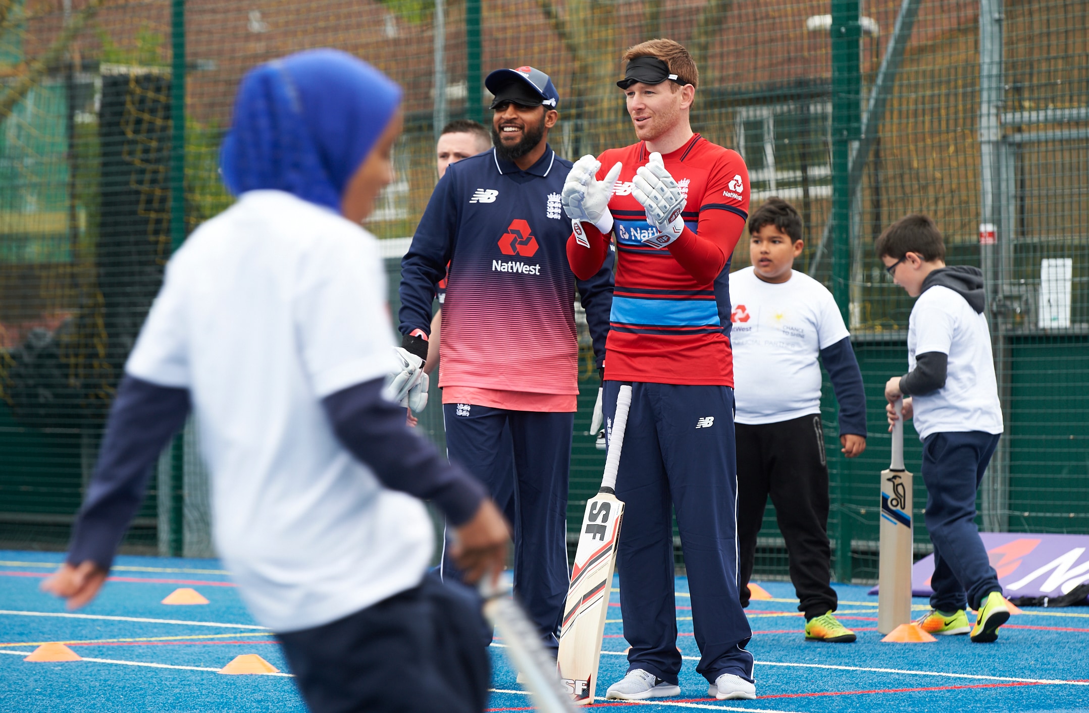 England players plays visually impaired cricket