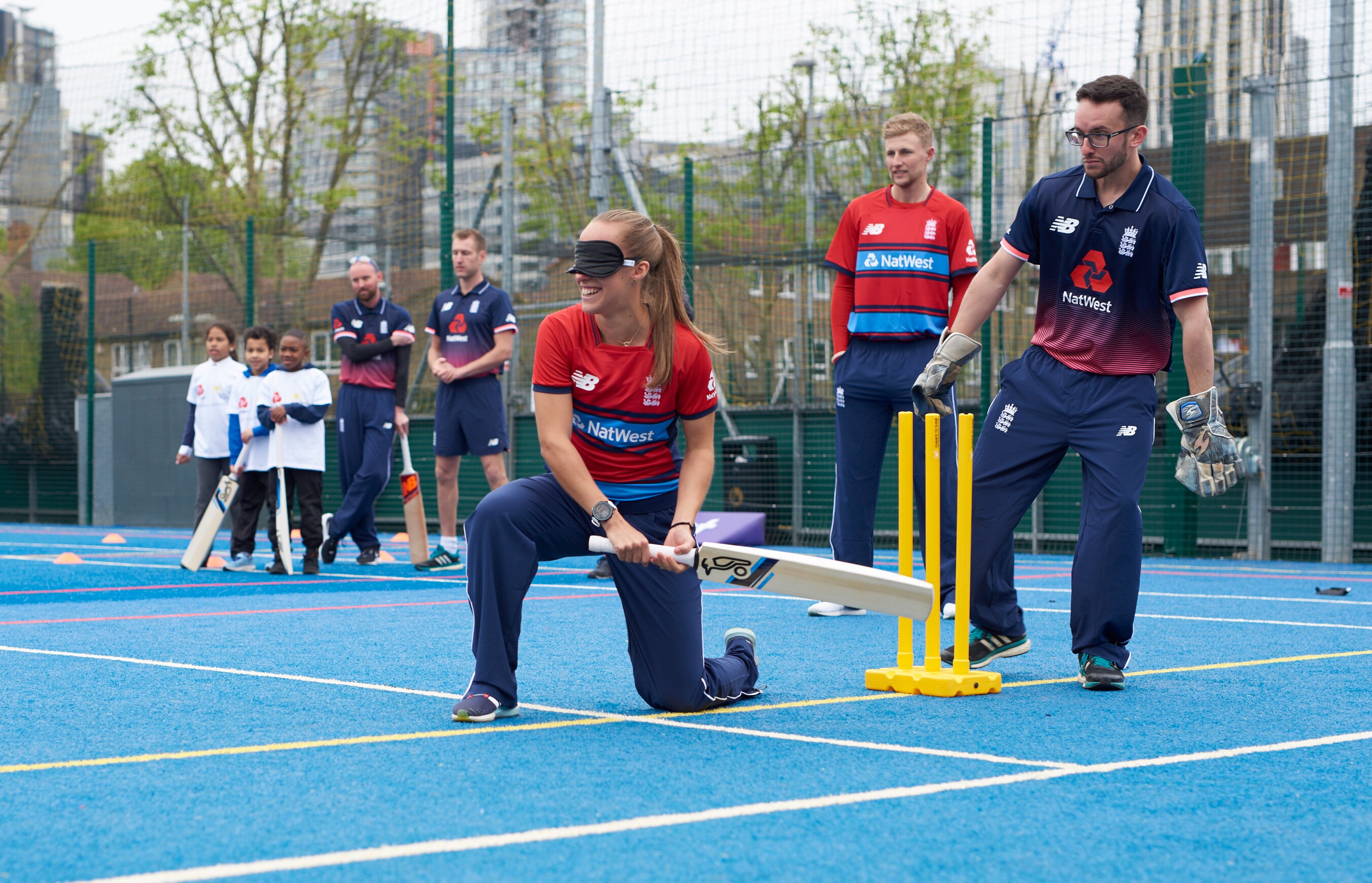 England players plays visually impaired cricket
