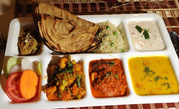 Inside Postik that serves food made from Patanjali products