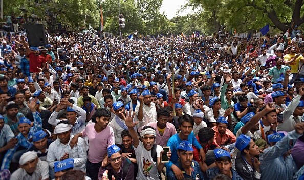 Saharanpur violence Bhim Army chief addresses supporters at Jantar Mantar