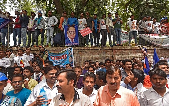 Saharanpur violence Bhim Army chief addresses supporters at Jantar Mantar