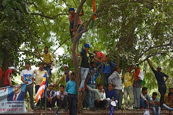 Saharanpur violence Bhim Army chief addresses supporters at Jantar Mantar