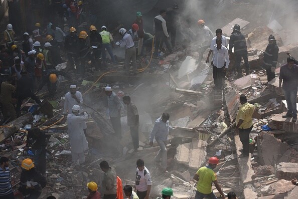 Photos from Bhendi Bazaar where 5 storey building collapsed 19 dead 12 injured