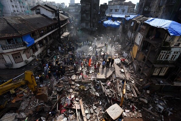 Photos from Bhendi Bazaar where 5 storey building collapsed 19 dead 12 injured