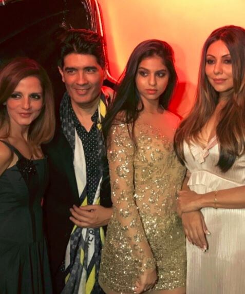 Suhana Khan, Malaika Arora turn heads at Gauri's party