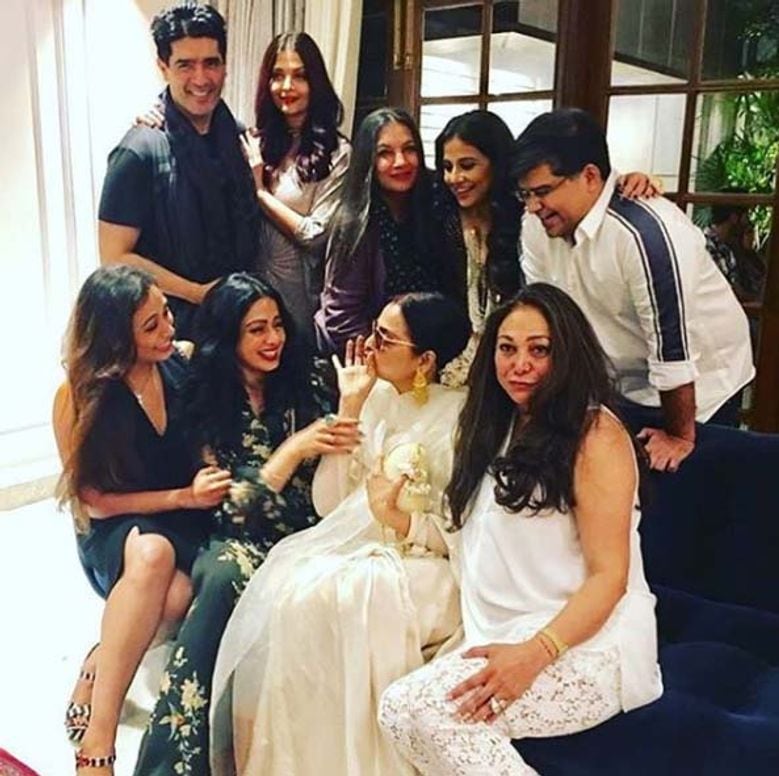 Throwback Pictures: When Aishwarya Rai, Rekha celebrated Sridevi's last ...