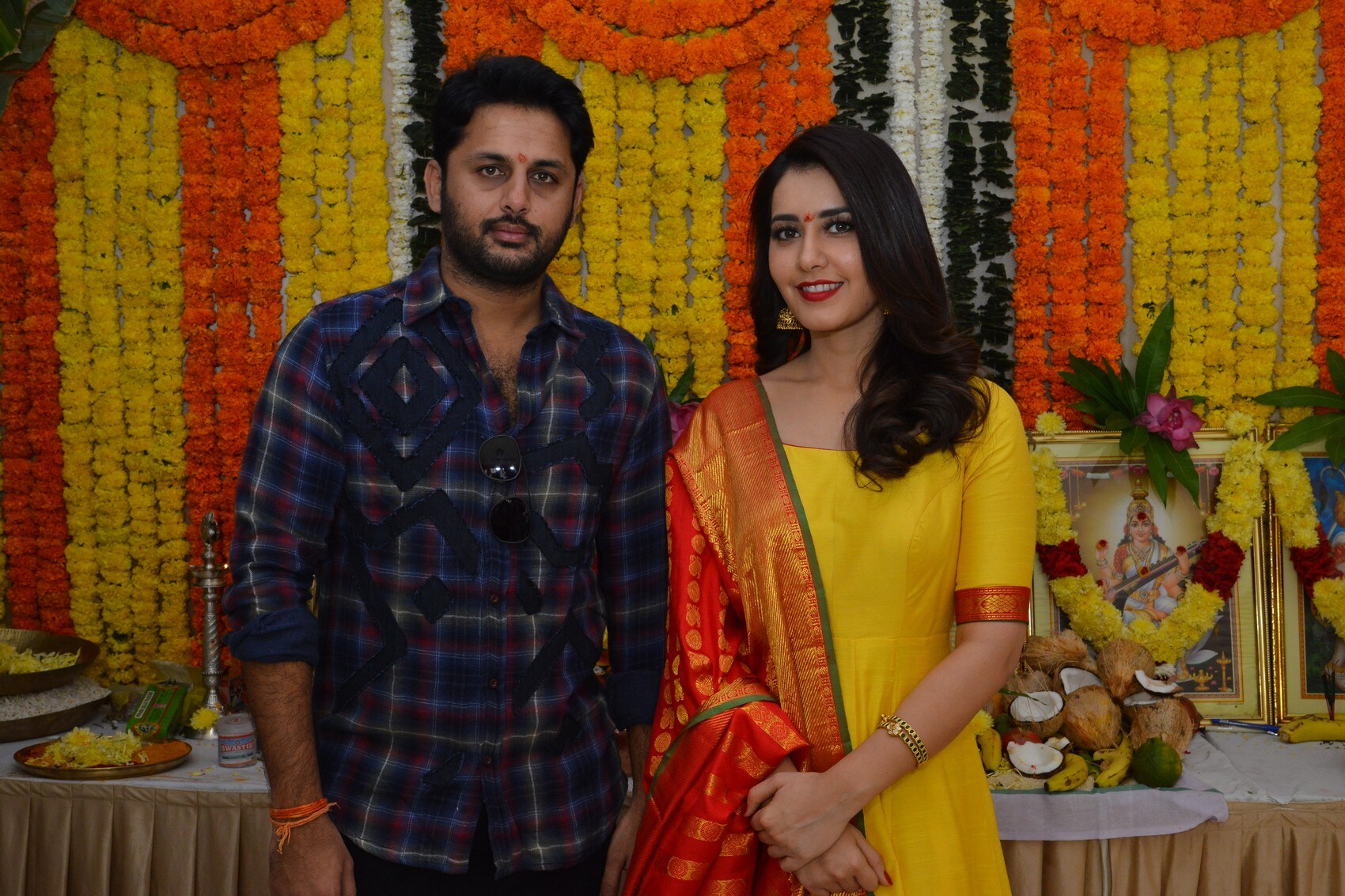 నితిన్ రాశి ఖన్నా శ్రీనివాస కళ్యాణం ప్రారంబోత్సవ గ్యాలరీ