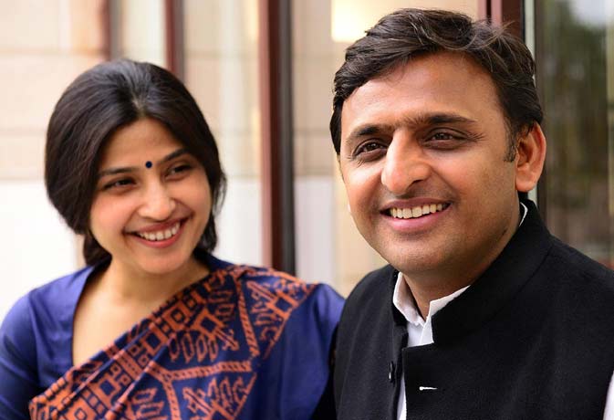 Akhilesh Yadav and Dimpy