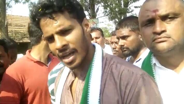 Nikil kumaraswamy Ask About FIR Against JDS Workers Nikil kumaraswamy Ask About FIR Against JDS Workers