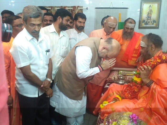 BJP national president Amit Shah in Sringeri