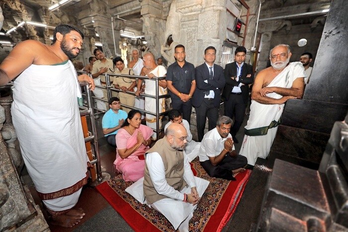 BJP national president Amit Shah in Sringeri