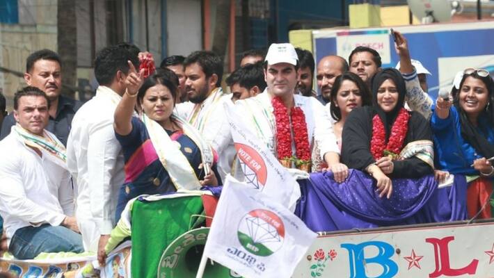 Bollywood stars campaign for MEP candidates in Bengaluru Bollywood stars campaign for MEP candidates in Bengaluru