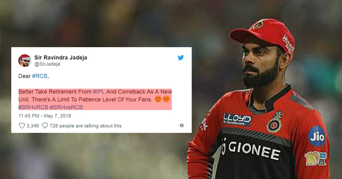 SRH defeated RCB like a boss. Twitter is brutally trolling RCB for ...